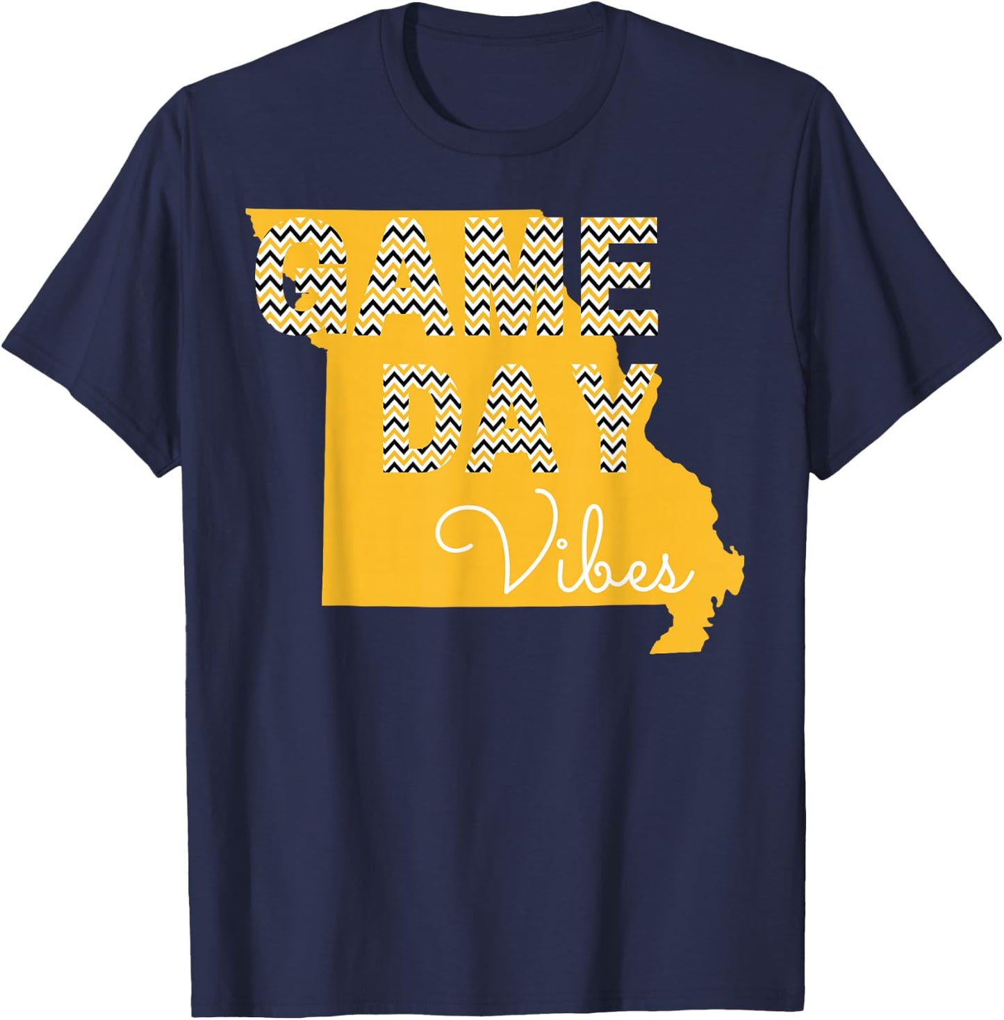 Missouri Football Game Day Vibes Fall Tailgate T-Shirt - T-Shirt | Navy