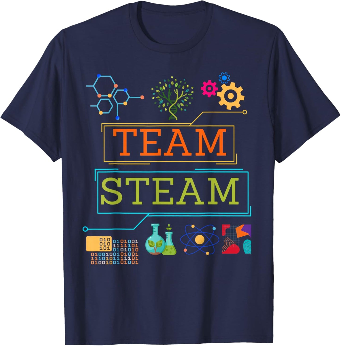 Team STEAM Science Teacher Kids STEM T-Shirt - T-Shirt | Navy