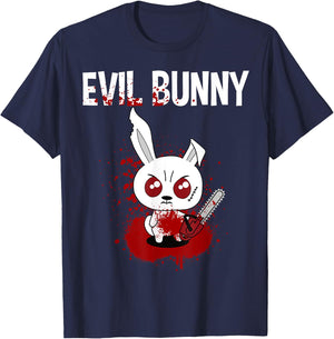 Funny - Evil Bunny T-Shirt - T-Shirt | Navy