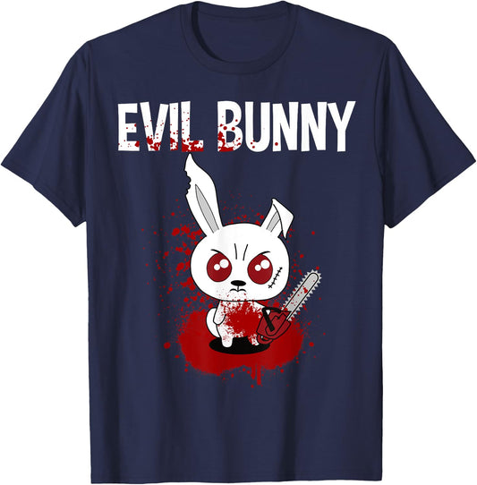 Funny - Evil Bunny T-Shirt - T-Shirt | Navy