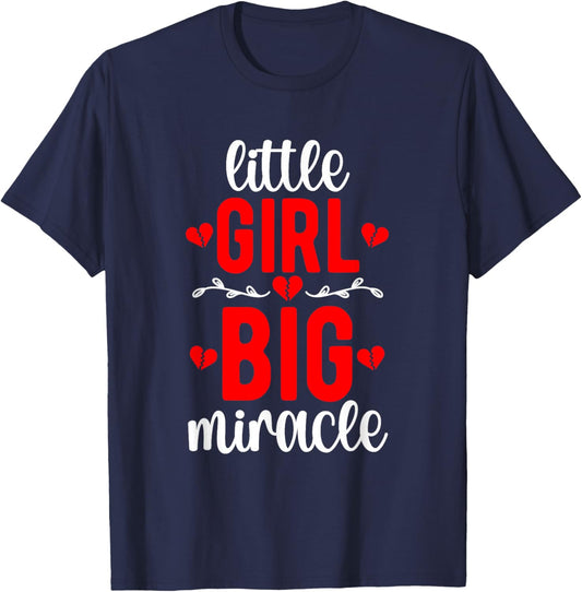 Little Girl CHD Warrior Congenital Heart Disease T-Shirt - T-Shirt | Navy