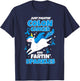 Just Fightin' Colon Cancer Fartin' Sparkles Fighter Unicorn T-Shirt - T-Shirt | Navy