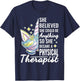 Women Physical Therapy Funny Physical Therapist Cute Unicorn T-Shirt - T-Shirt | Navy