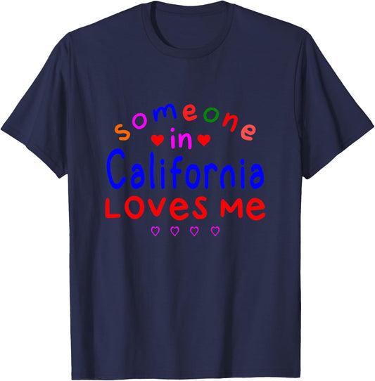 Kids Someone in California Loves Me Kids Boys Girls T-Shirt - T-Shirt | Navy
