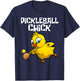 Funny Pickleball Girls Chick Pickle Ball Sports T-Shirt - T-Shirt | Navy