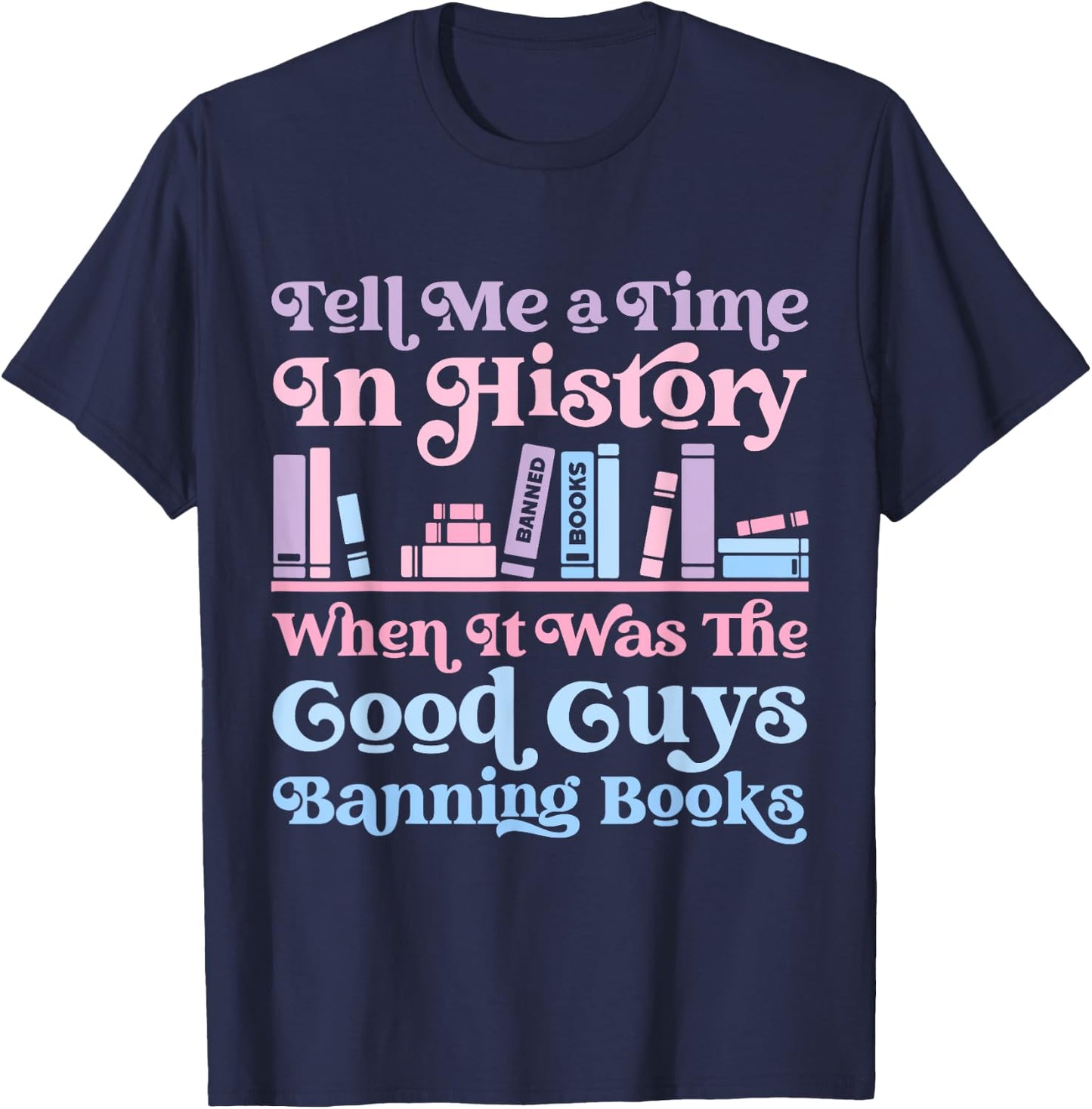 Reading Banned Books Reader Read Banned Books Women T-Shirt - T-Shirt | Navy