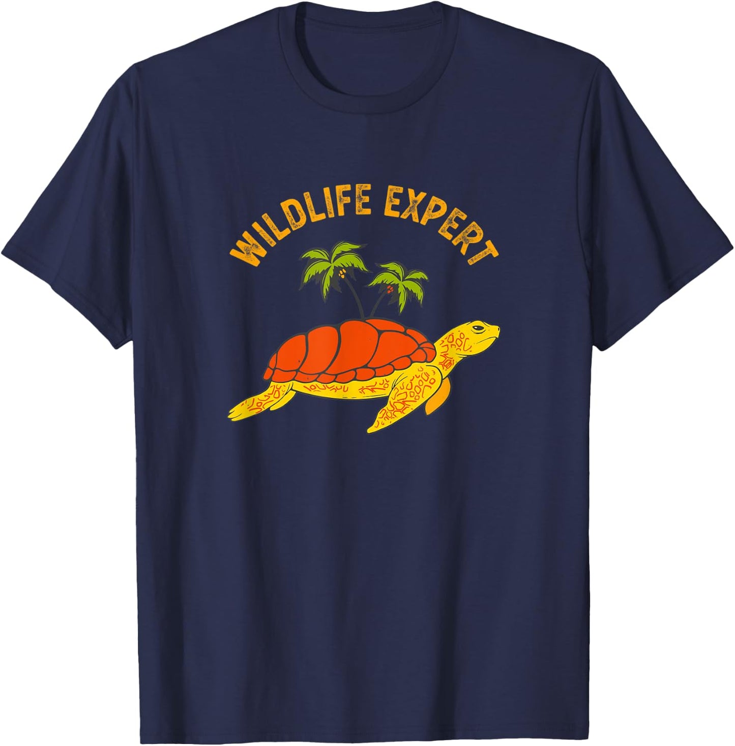 Wildlife Expert Sea Turtles Zoo Keeper Animal Lover Tortoise T-Shirt - T-Shirt | Navy