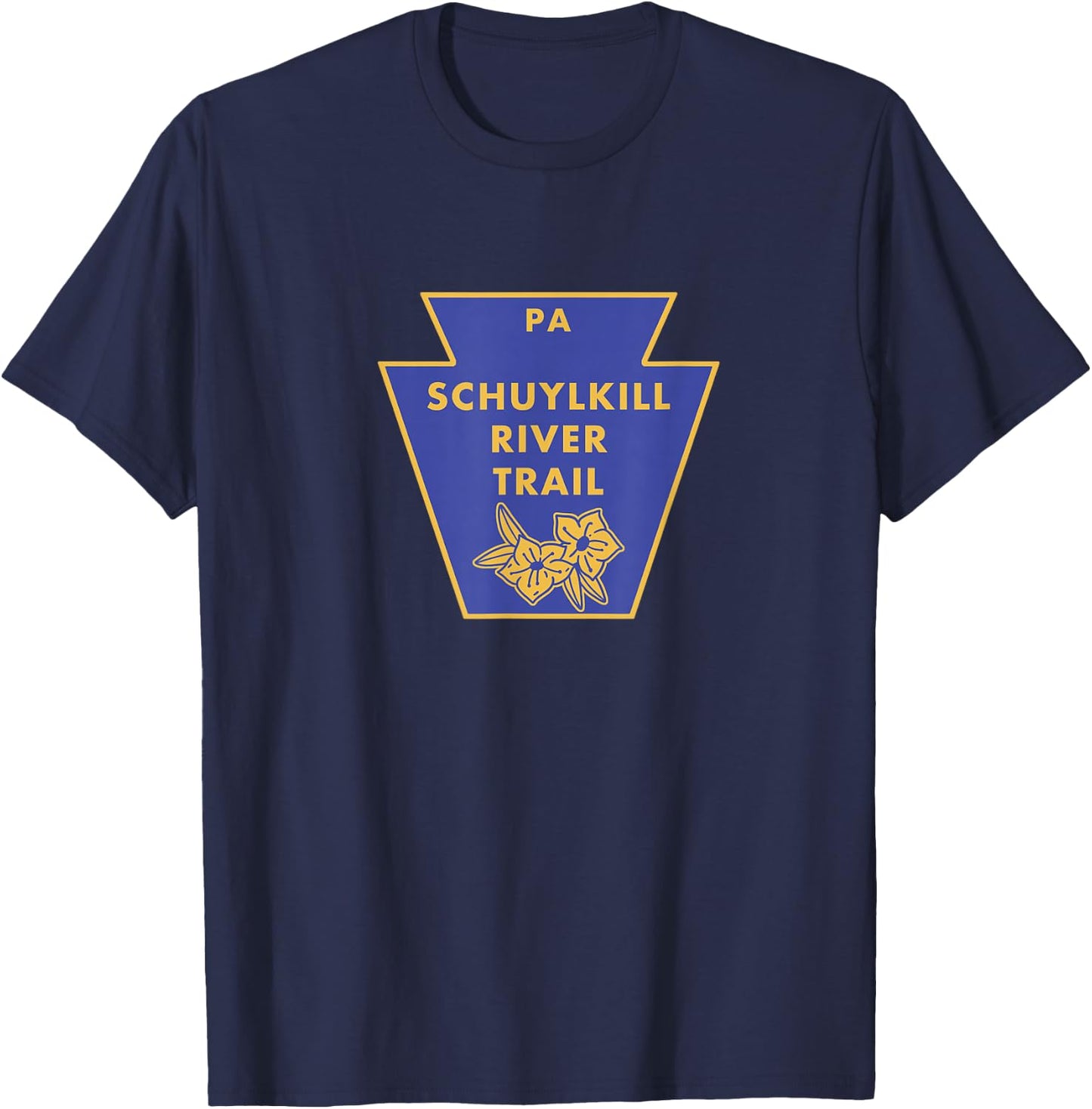 Schuylkill River Trail PA Pennsylvania Keystone Hiking T-Shirt - T-Shirt | Navy