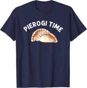 Funny Pierogi Art Men Women Polish Pride Poland Pierogi Food T-Shirt - T-Shirt | Navy