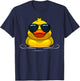 Cool Duck Women Kids Rubber Duck Lovers Sunglasses T-Shirt - T-Shirt | Navy