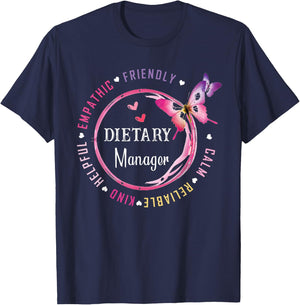 Dietary Manager Appreciation Week Healthcare Dietitian Squad T-Shirt - T-Shirt | Navy