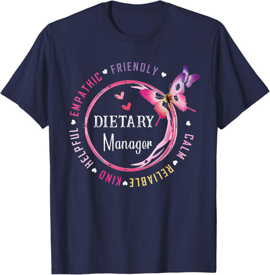 Dietary Manager Appreciation Week Healthcare Dietitian Squad T-Shirt - T-Shirt | Navy