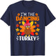 I'm The Dancing Turkey Shirt Funny Turkey Thanksgiving T-Shirt - T-Shirt | Navy