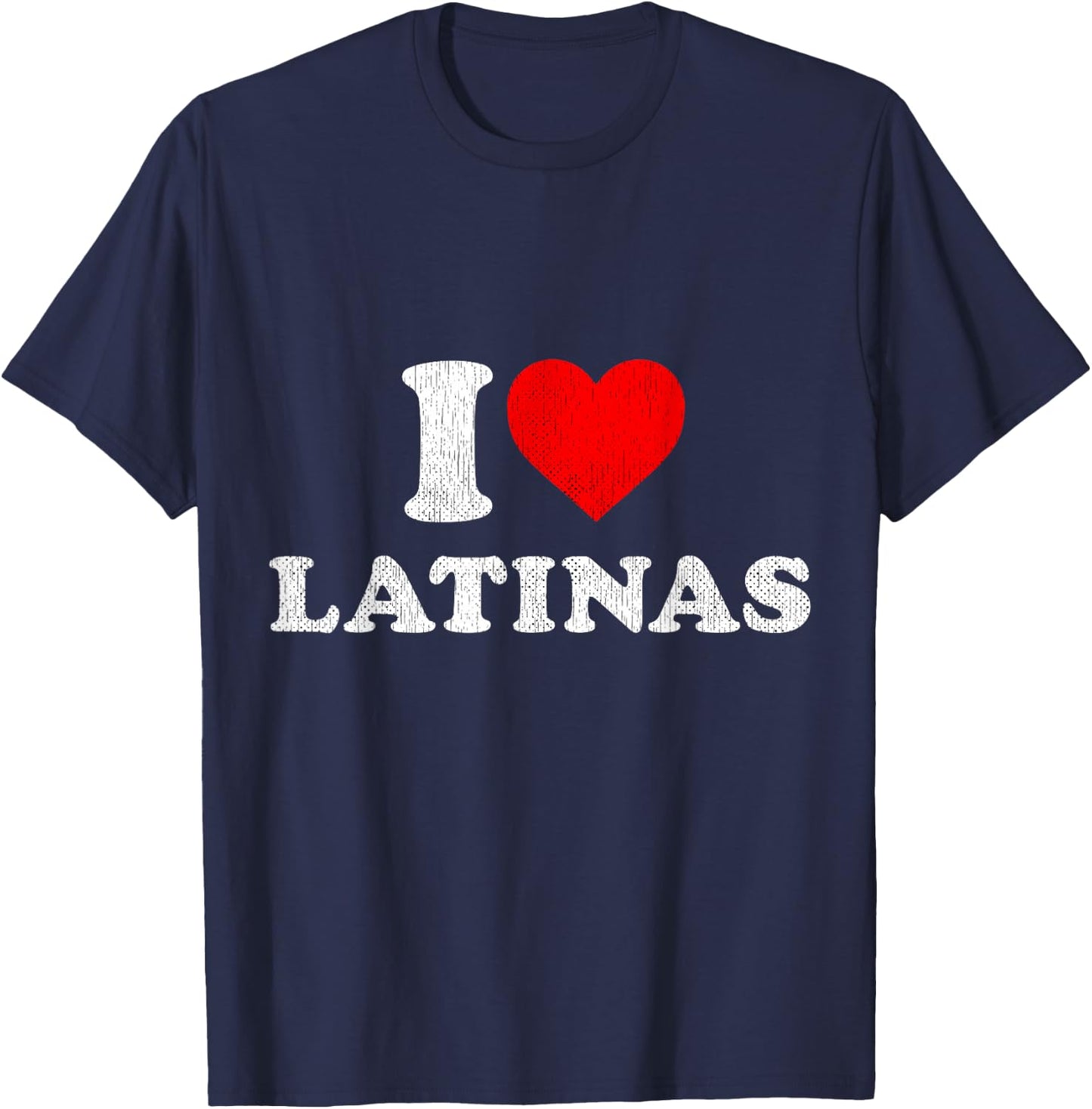 Retro I Heart Latinas Clothing I Love Latinas T-Shirt - T-Shirt | Navy