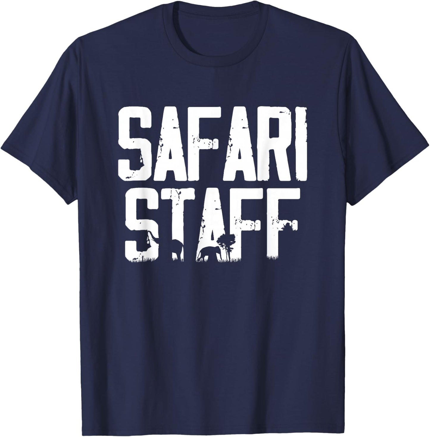Safari Tour Guide African Safari Squad Zoo Safari Staff T-Shirt - T-Shirt | Navy