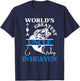 World's Greatest Uncle is Fishing in Heaven Memory of Uncle T-Shirt - T-Shirt | Navy