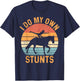 Funny Equestrian Horse Vaulting Retro I Do My Own Stunts T-Shirt - T-Shirt | Navy
