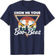 Show Me Your Boo-Bees Retro Funny Halloween Boo Bees T-Shirt - T-Shirt | Navy