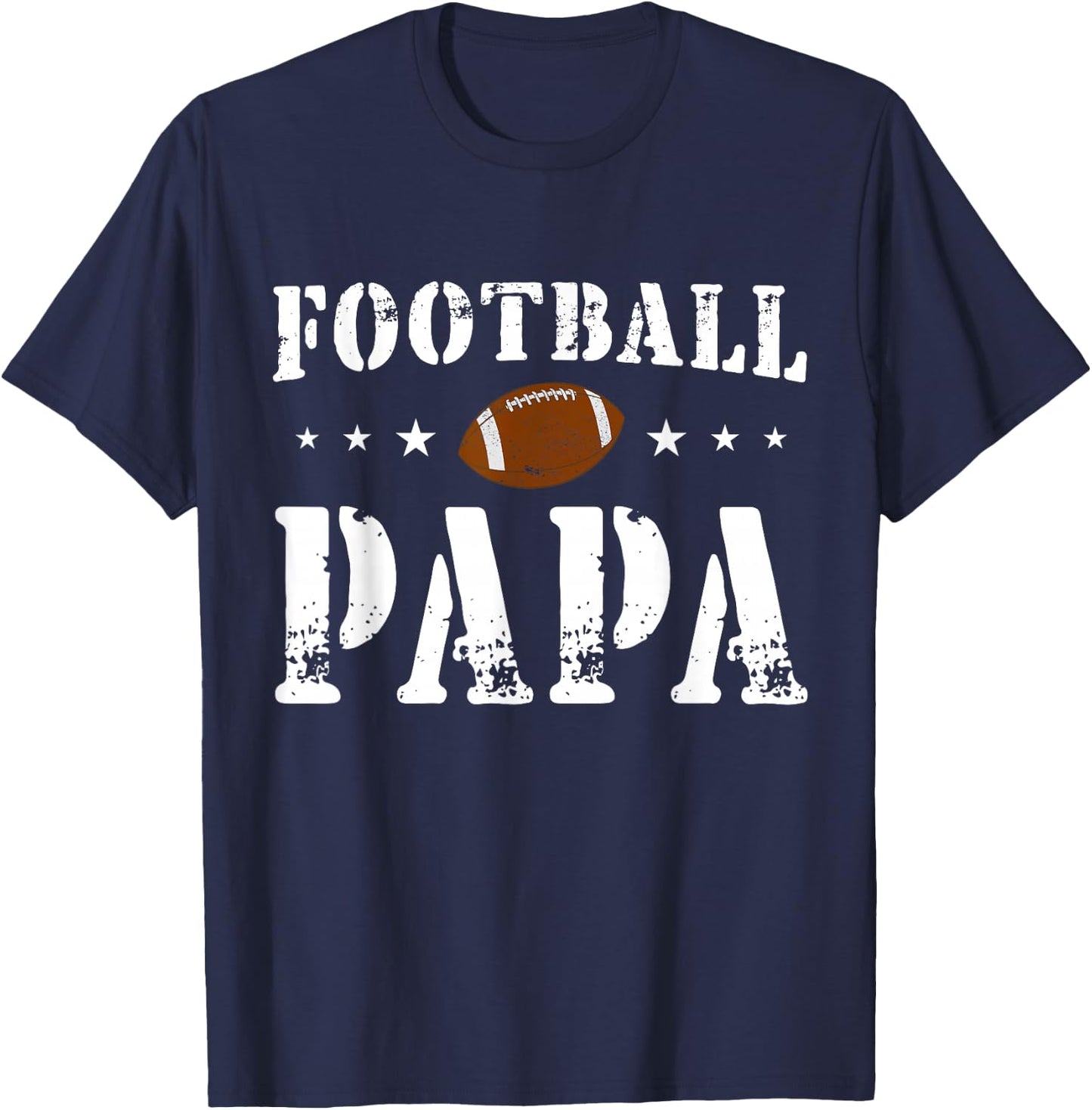 Vintage American Papa Football T-Shirt - T-Shirt | Navy