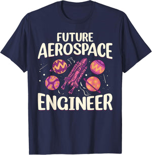 Space Travel Engineer - Future Aerospace Engineer T-Shirt - T-Shirt | Navy