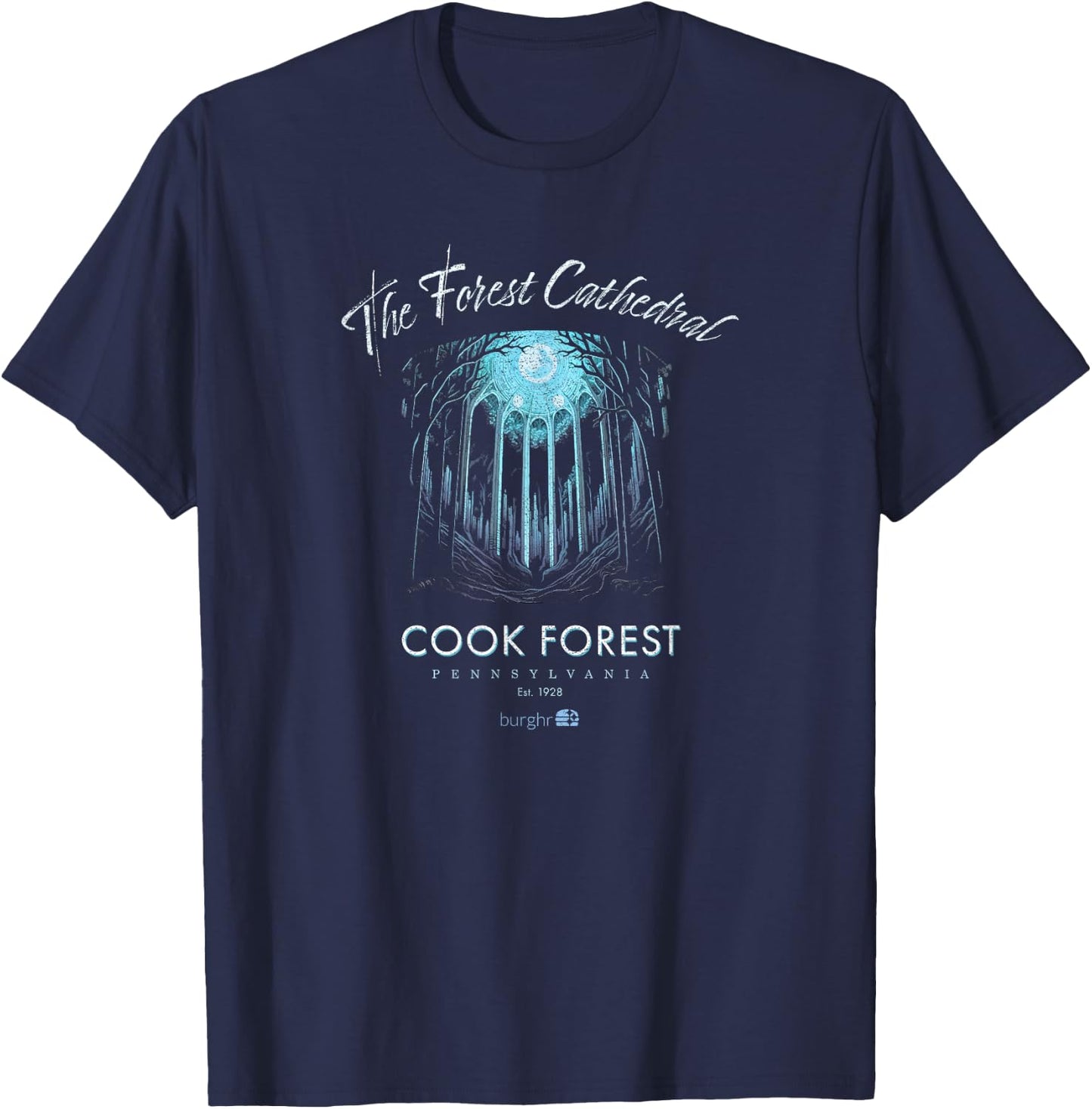 Cook Forest - Cathedral Forest T-Shirt - T-Shirt | Navy