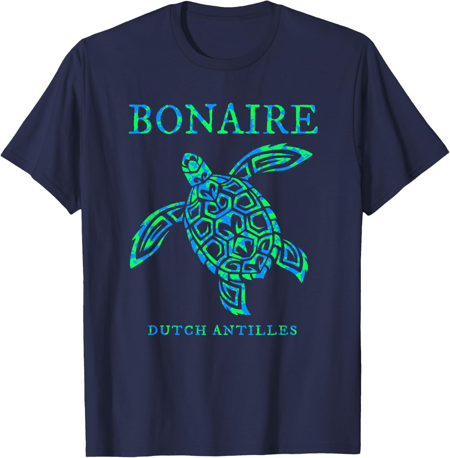 Bonaire Sea Turtle Boys Girls Toddler T-Shirt - T-Shirt | Navy