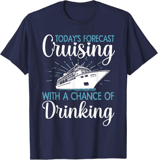 Cool Cruising Women Family Cruise Vacation Lover T-Shirt - T-Shirt | Navy