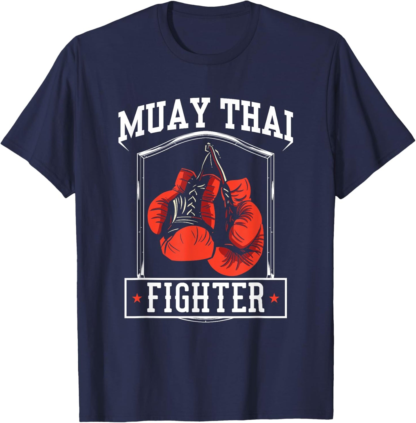 Muay Thai Fighter Hobby Boxing Martial Arts T-Shirt - T-Shirt | Navy
