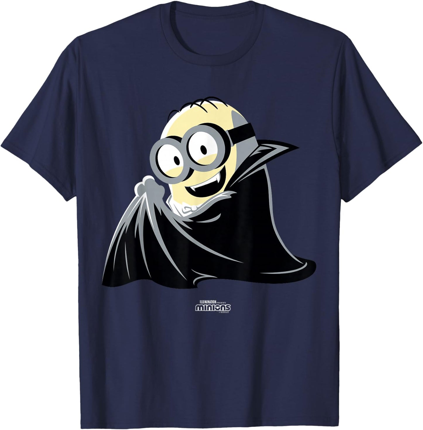 Minions Monsters Dave'acula Halloween T-Shirt - T-Shirt | Navy