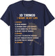 Funny 10 Things I Want In My Life Horses More Horses Graphic T-Shirt - T-Shirt | Navy