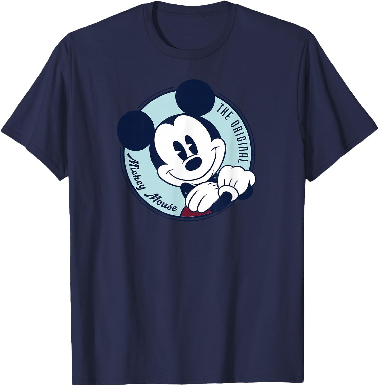Disney The Original Mickey Mouse Retro Vintage Small T-Shirt - T-Shirt | Navy