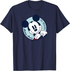 Disney The Original Mickey Mouse Retro Vintage Small T-Shirt - T-Shirt | Navy