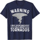 Funny Tornado Designs Women Meteorology Storm Lovers T-Shirt - T-Shirt | Navy