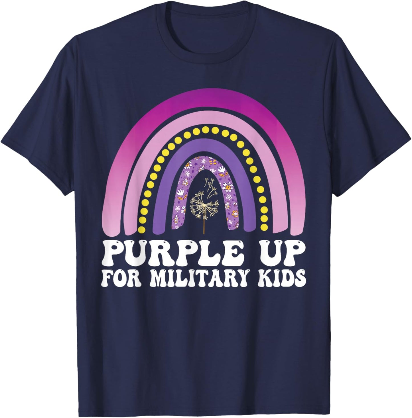Purple Up for Military Kids Month of the Military Child T-Shirt - T-Shirt | Navy