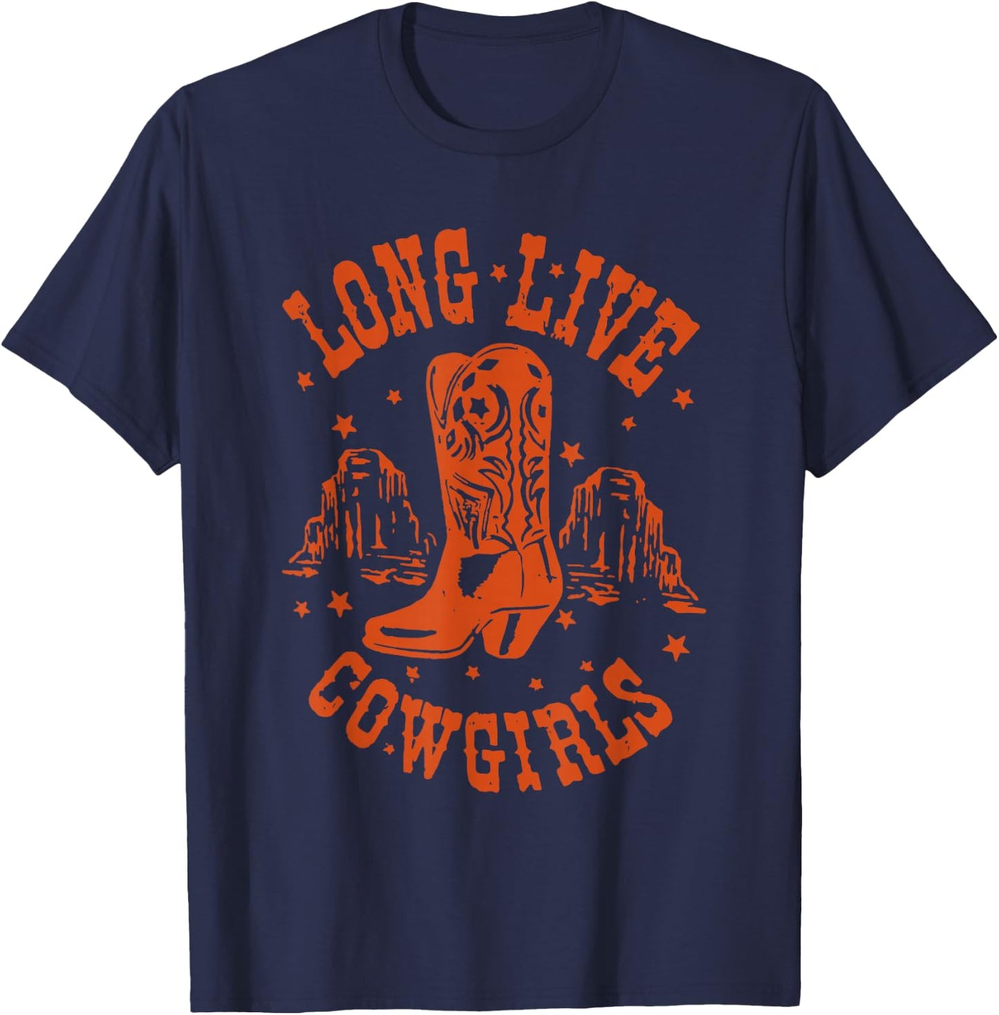 Long Live Howdy Rodeo Western Country Southern Cowgirls T-Shirt - T-Shirt | Navy
