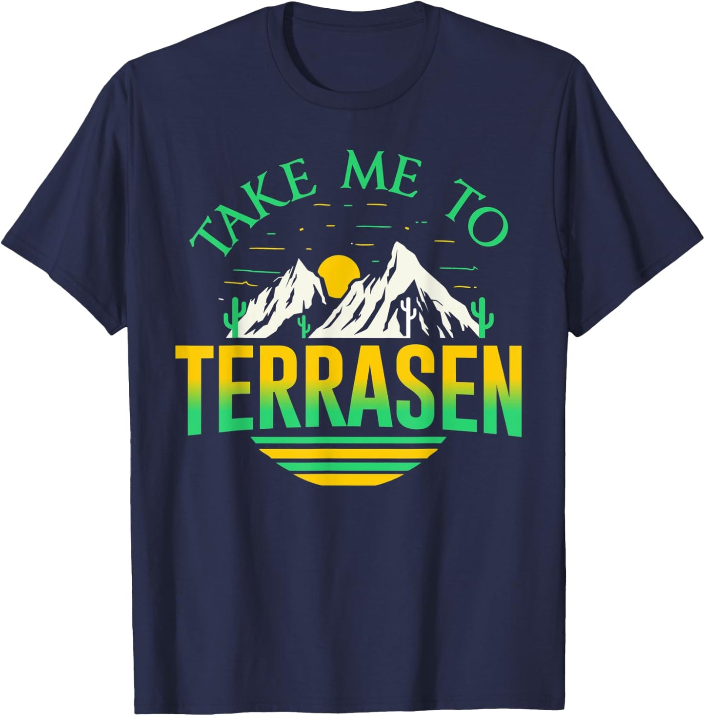 Take Me To Terrasen Nature Adventure Hiking T-Shirt - T-Shirt | Navy