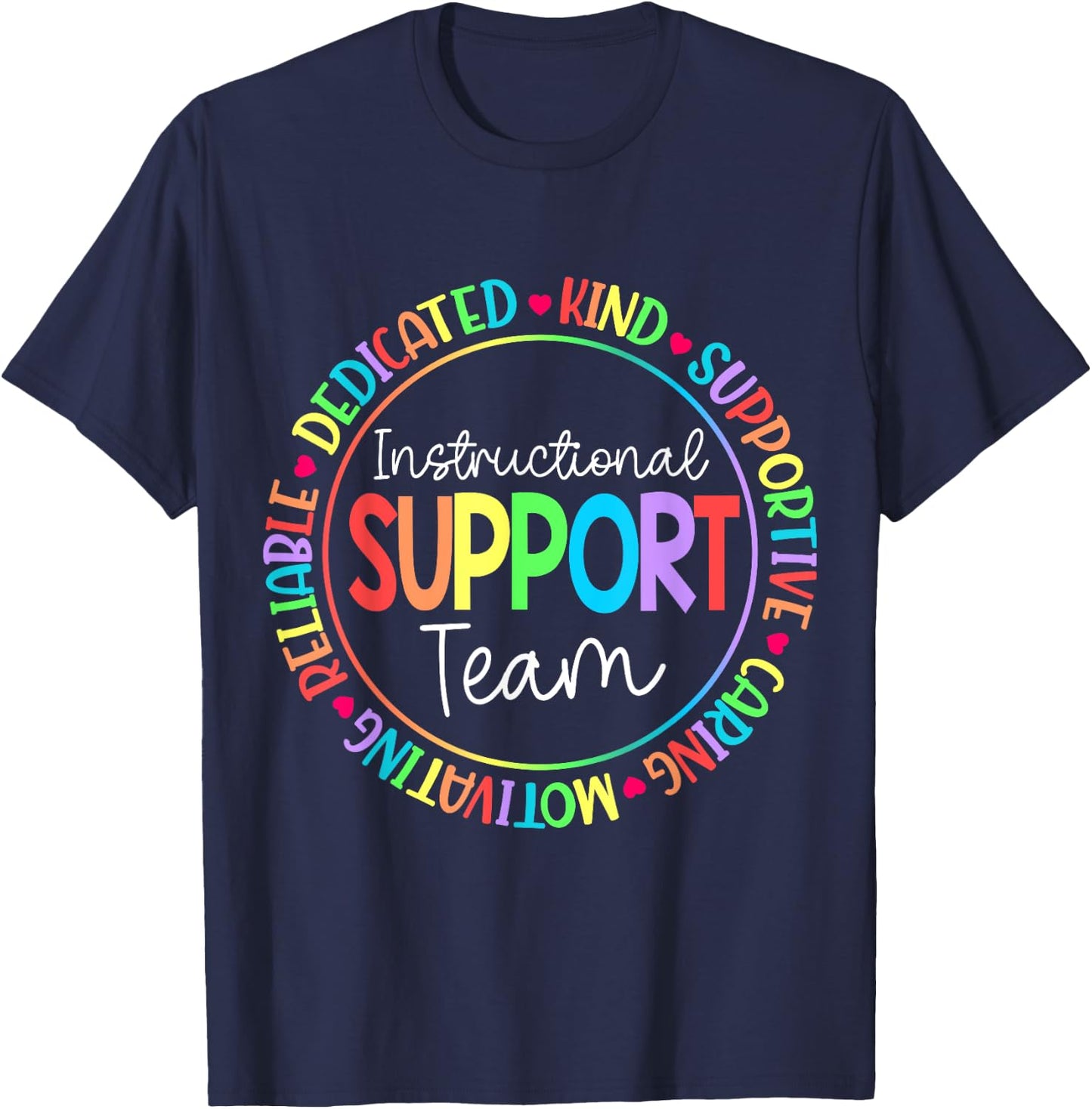 Instructional Coach Instructional Support Team Week T-Shirt - T-Shirt | Navy