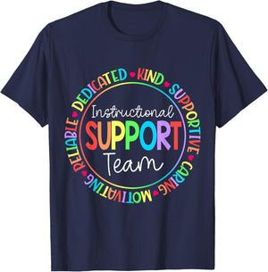 Instructional Coach Instructional Support Team Week T-Shirt - T-Shirt | Navy