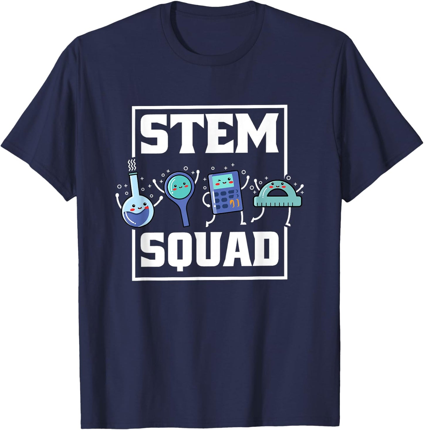 Stem Squad, Science Technology Engineering Math Team T-Shirt - T-Shirt | Navy