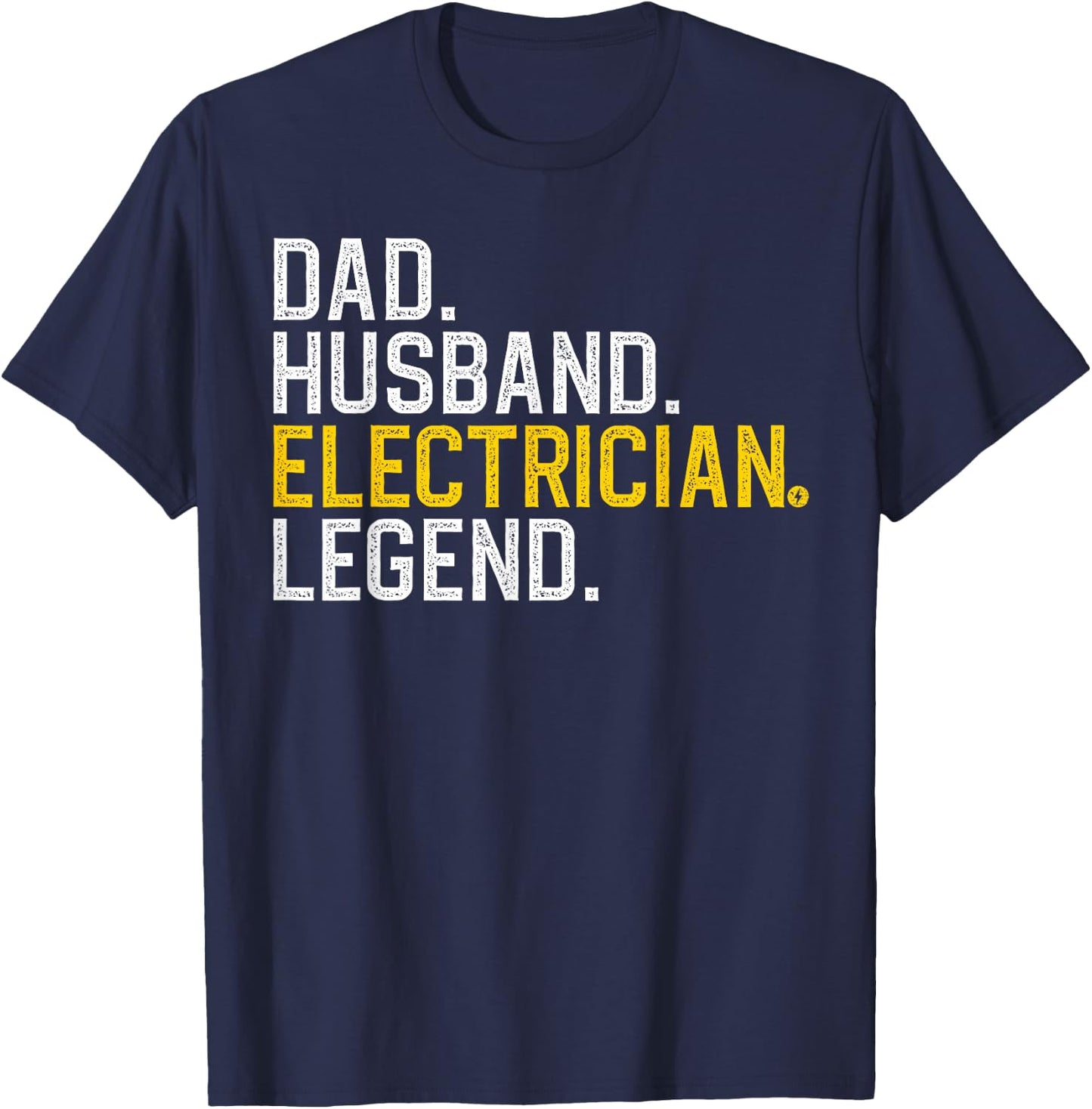 Cool Electrician For Dad Husband Professional Electrician T-Shirt - T-Shirt | Navy