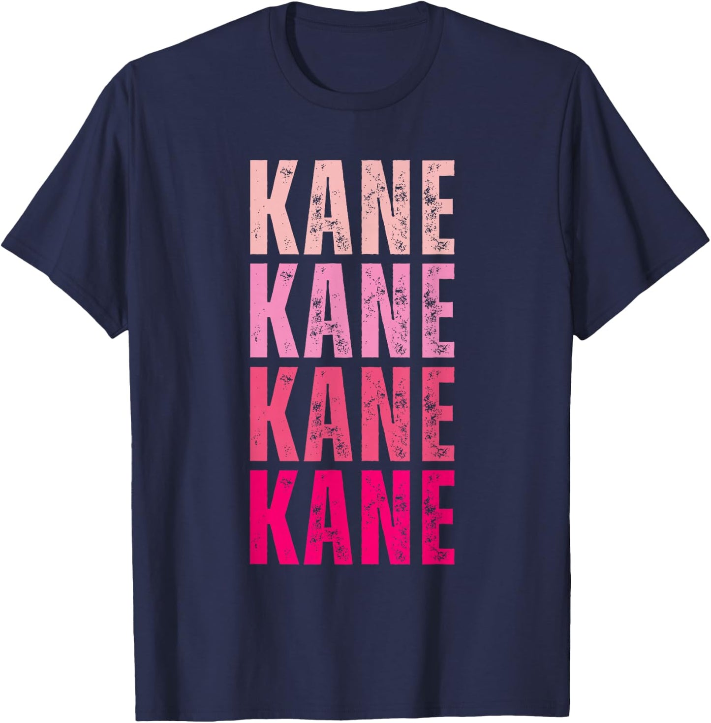Vintage Kane First Name Boy Kids Personalized Girl 80's T-Shirt - T-Shirt | Navy