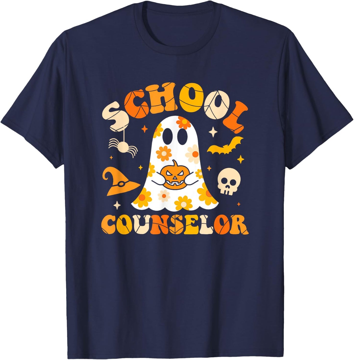 School Counselor Teacher Counseling Office School Guidance T-Shirt - T-Shirt | Navy