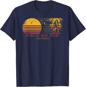 Byron Bay Surfer I Australia I Retro I Byron Bay Surf T-Shirt - T-Shirt | Navy