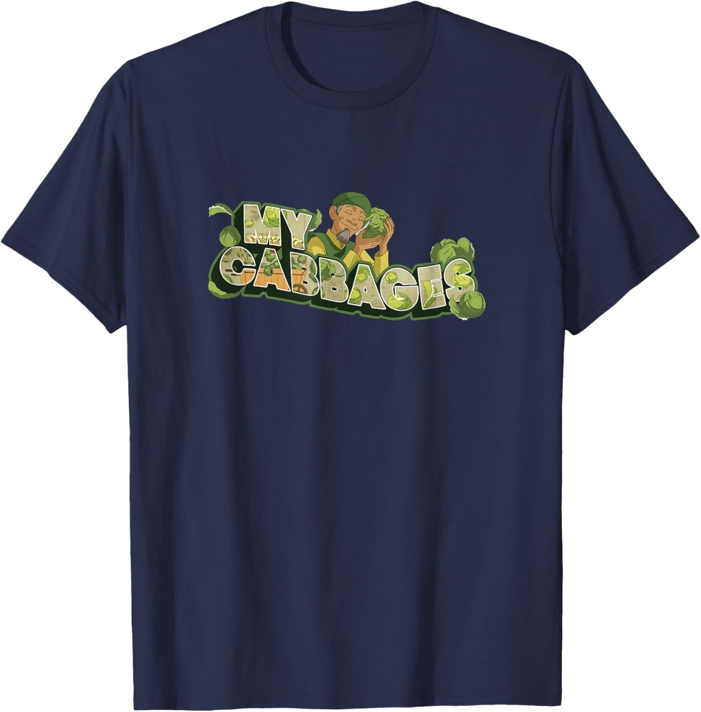Avatar: The Last Airbender Cabbage Merchant My Cabbages T-Shirt - T-Shirt | Navy