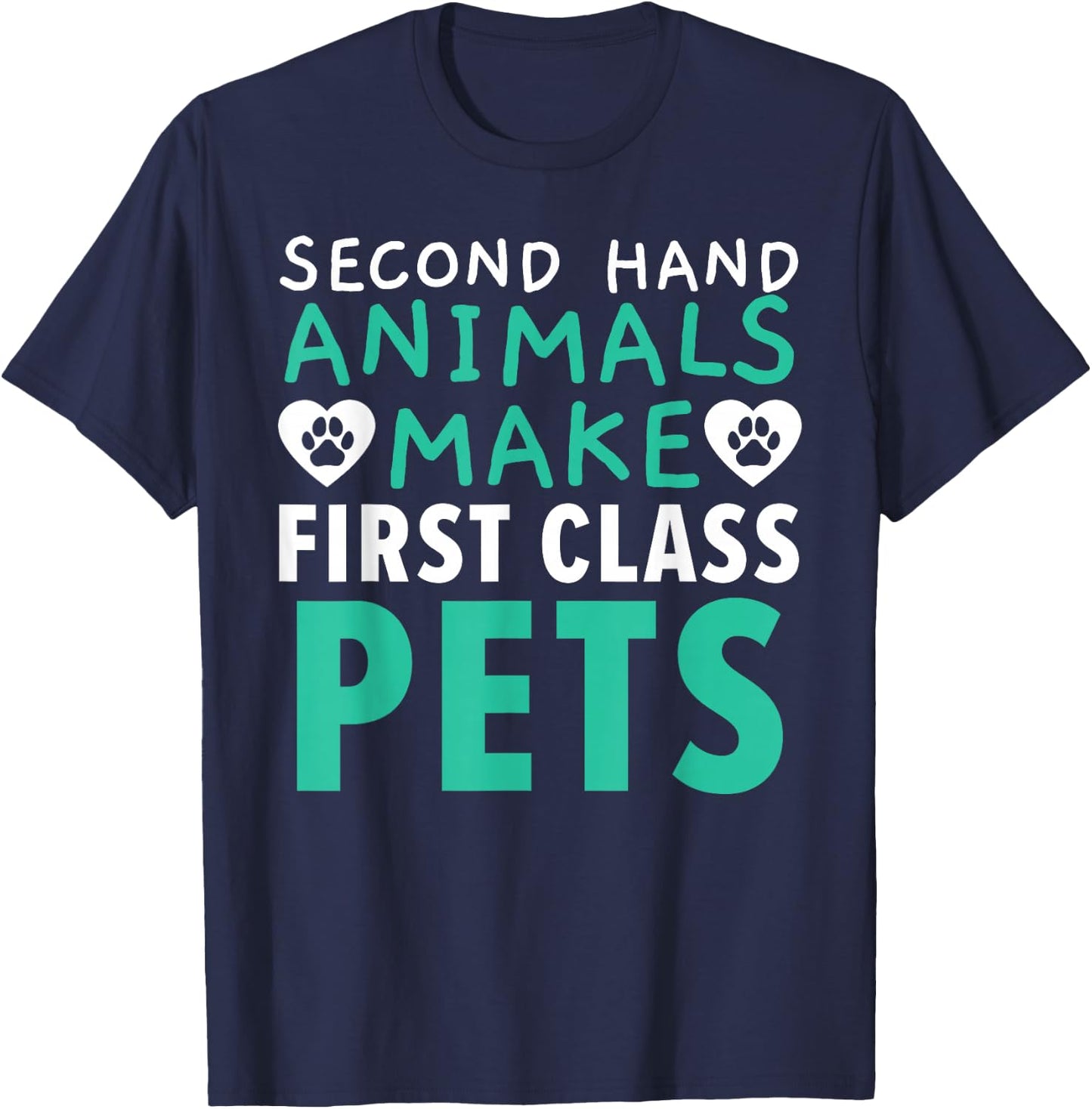 Animal Foster Animal Shelter Pet Adoption Animal Rescue T-Shirt - T-Shirt | Navy