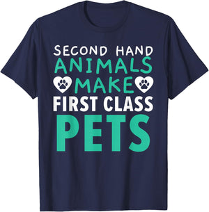 Animal Foster Animal Shelter Pet Adoption Animal Rescue T-Shirt - T-Shirt | Navy