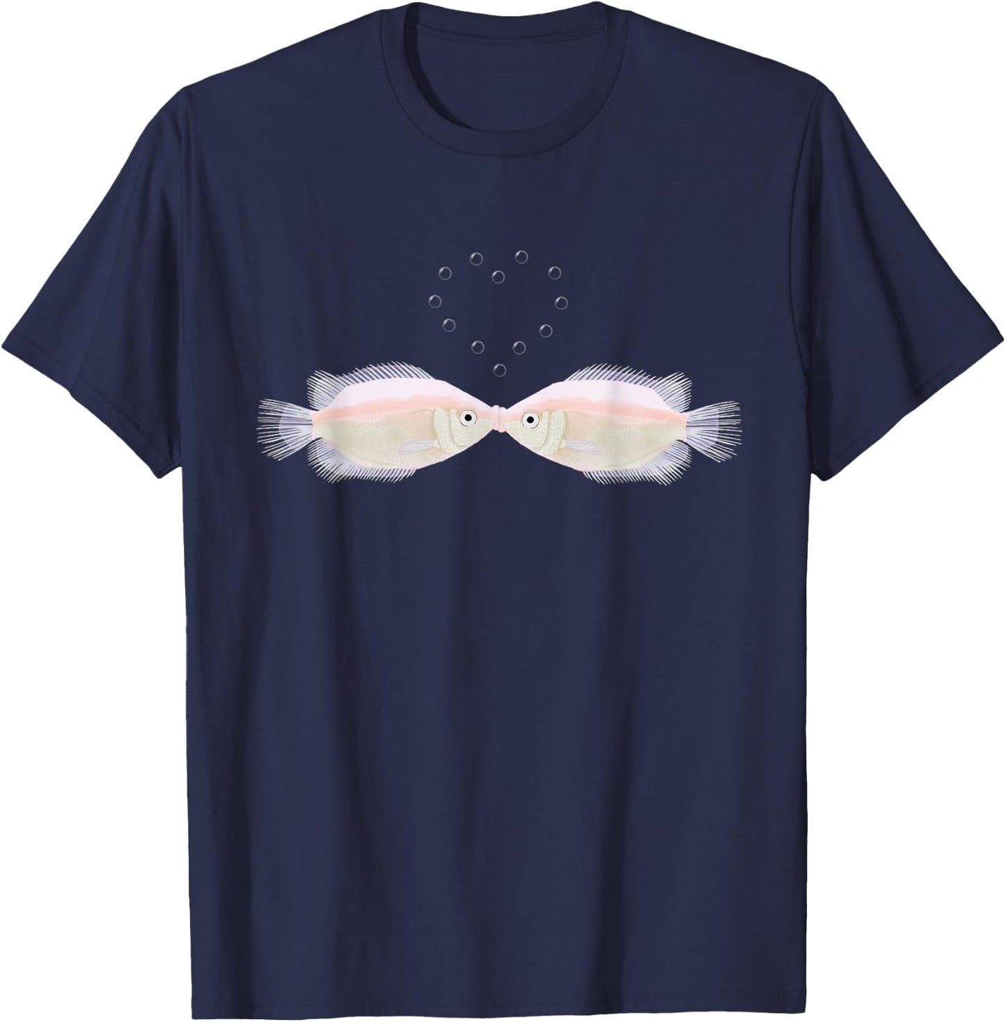 Kissing Fish T-Shirt - T-Shirt | Navy