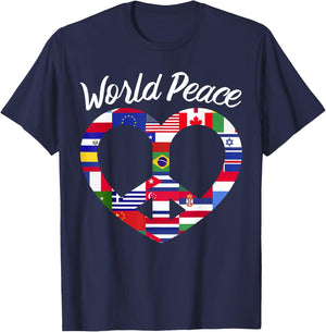 World Peace United Countries International Day Of Peace T-Shirt - T-Shirt | Navy