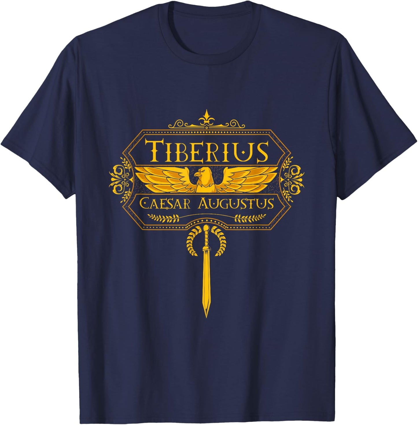 Roman Emperor Tiberius T-Shirt - T-Shirt | Navy