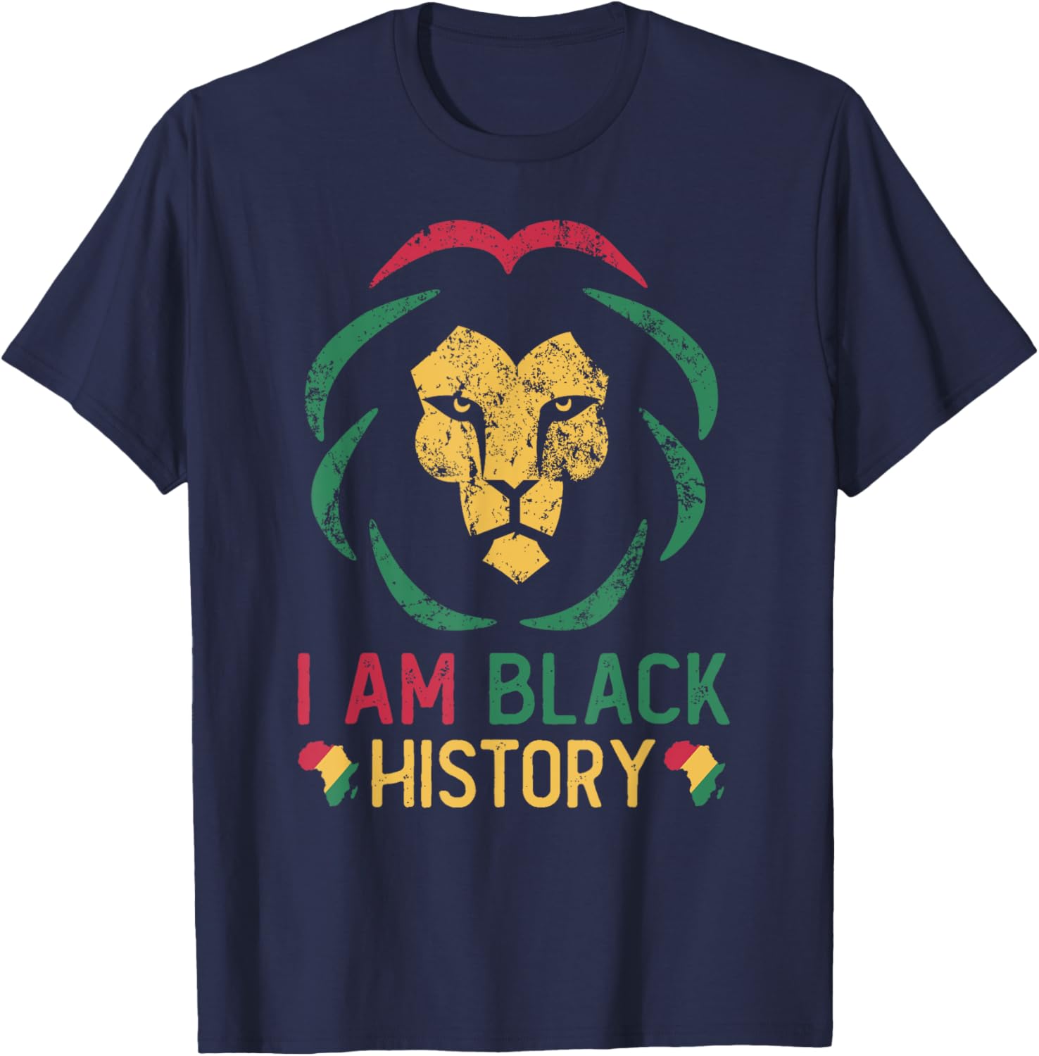 I Am Black History African American Black Pride Juneteenth T-Shirt - T-Shirt | Navy